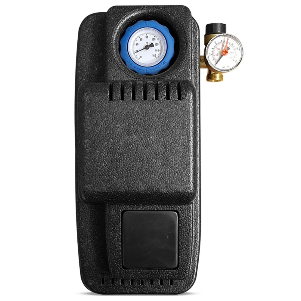 Gruppo di pompaggio solare monovia da 3/4" M, flussometro 2-12 l/min, circolatore UPM3 Hybrid Gruppo di pompaggio solare monovia da 3/4" M, flussometro 2-12 l/min, circolatore UPM3 Hybrid