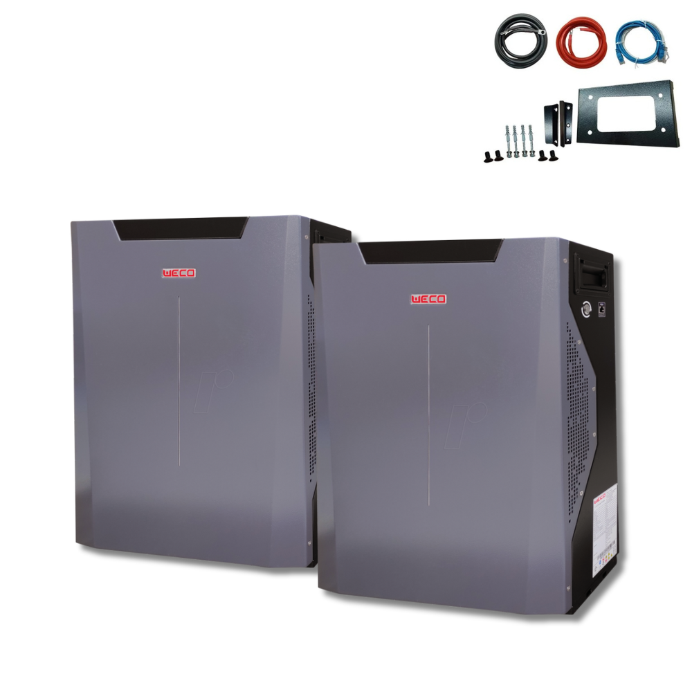 Kit Batteria per Fotovoltaico WECO Dual Voltage 10.4 kWh (2 Moduli + Kit LV)