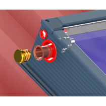 Pannello solare termico piano EFMAX certificato verticale superficie 2 mq