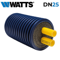 Tubazione flessibile preisolata DN25 Microflex DUO a doppio tubo per impianti di riscaldamento e raffrescamento - prezzo al metr