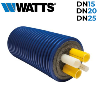 Tubazione flessibile preisolata DN15-25 Microflex QUADRO a quattro tubi per riscaldamento, raffrescamento e ACS - prezzo al metr