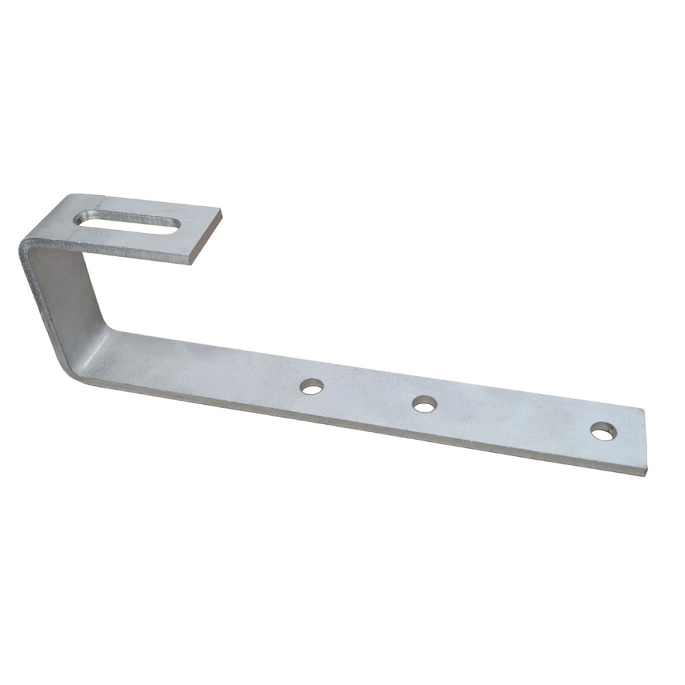 Staffa non regolabile a L in acciaio inox per tetto in ardesia, lunghezza 225 mm Staffa non regolabile a L in acciaio inox per tetto in ardesia, lunghezza 225 mm