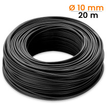Cavo nero per fotovoltaico, sezione 10 mm, lunghezza 20 metri lineari