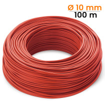 Cavo rosso per fotovoltaico, sezione 10 mm, lunghezza 100 metri lineari