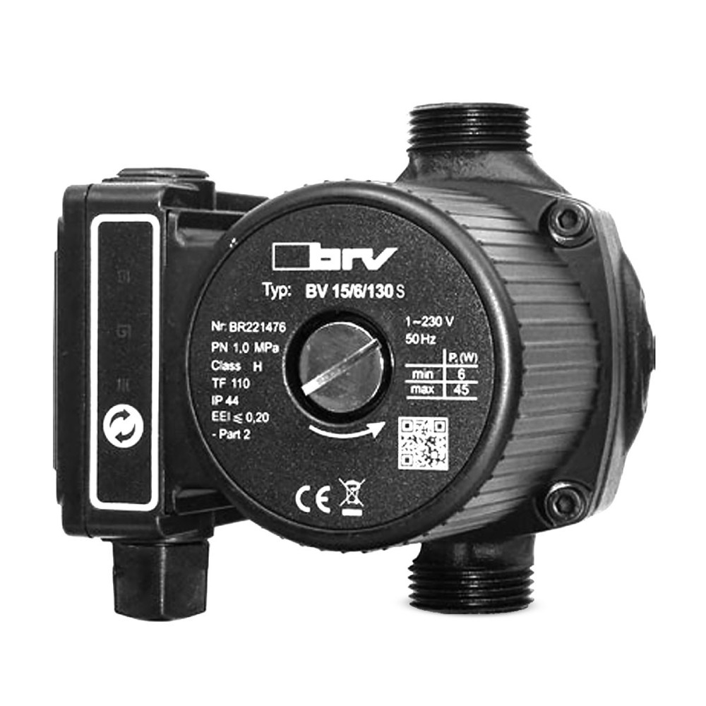 Circolatore elettronico a rotore bagnato BV 15/60 interasse 130 mm
