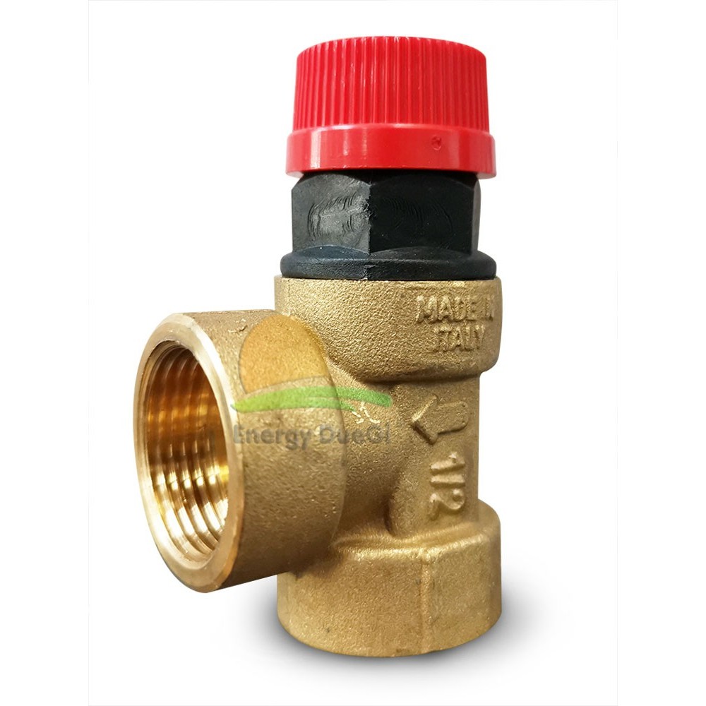 Valvola di sicurezza, limitatrice di pressione a membrana 1/2" FF, varie pressioni Valvola di sicurezza, limitatrice di pressione a membrana 1/2" FF, varie pressioni