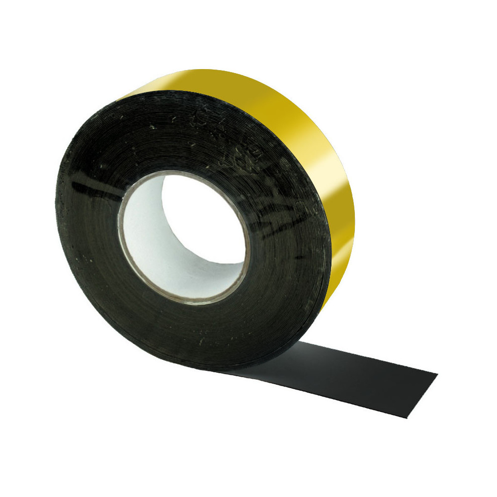 Nastro di giunzione nero retinato, lunghezza 10 m, larghezza 100 mm Nastro di giunzione nero retinato, lunghezza 10 m, larghezza 100 mm