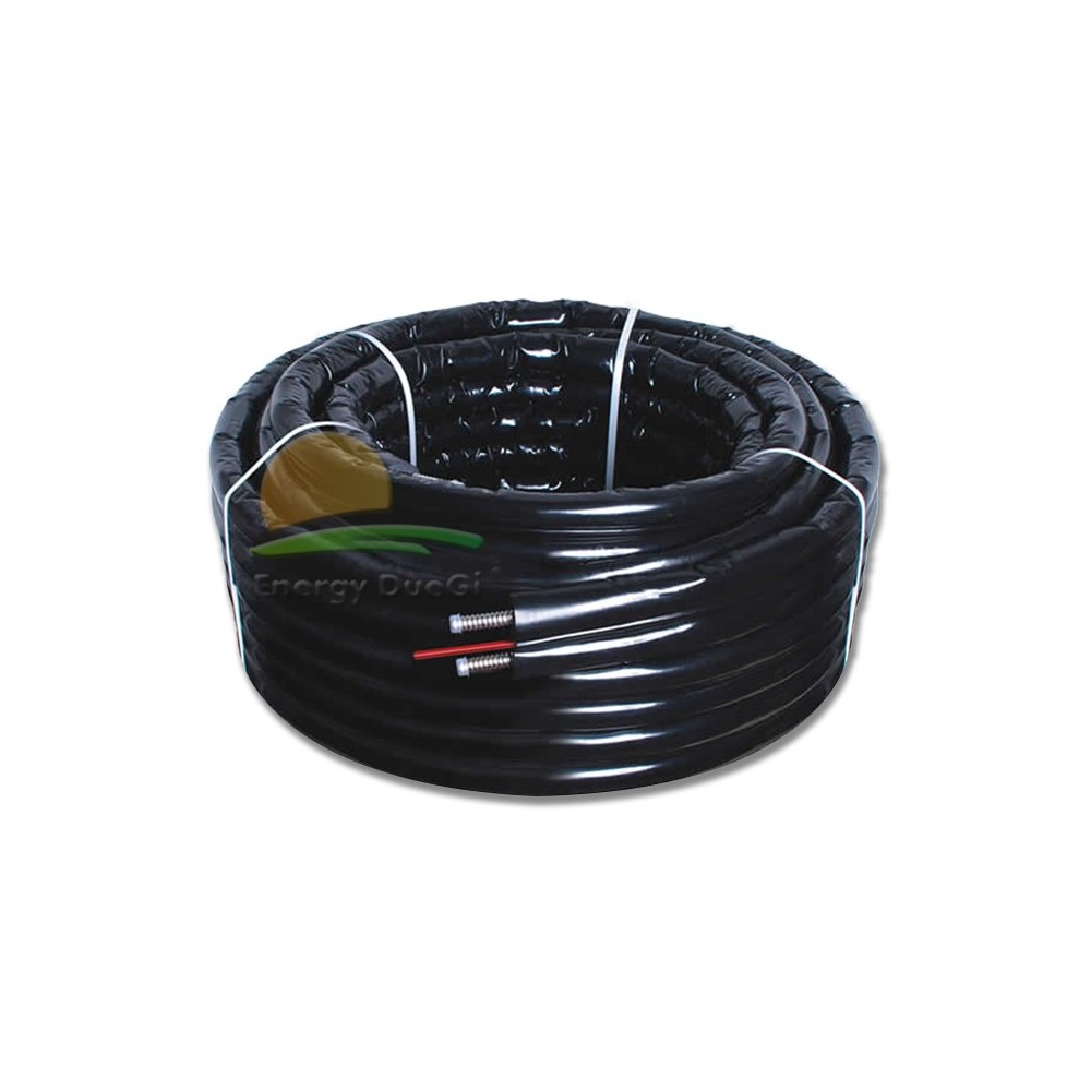 Tubo Solare In Acciaio Inox 1.4404 DN16 | Isolamento 13mm Con Rivestimento Tessuto | Lunghezza 15m Con Raccordi - Foto 13