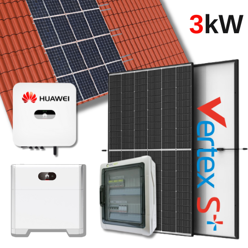 FV.KIT-3KW-5 - Kit impianto fotovoltaico 3kW con accumulo HUAWEI 5kW -  E2G_FV