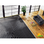 Kit riscaldamento a pavimento per impianti civili 100 m² - spessore pannello bugnato 20 + 20