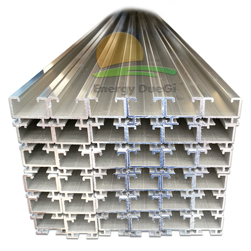 Profilo in alluminio 40x42mm spessore 2mm per fissaggio dei pannelli  fotovoltaici su tetti in tegola, barra di lunghezza 3000mm - Sunloop