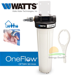 Sistema di prevenzione calcare OneFlow OFTWH senza sali per impianti sanitari da 38 l/min