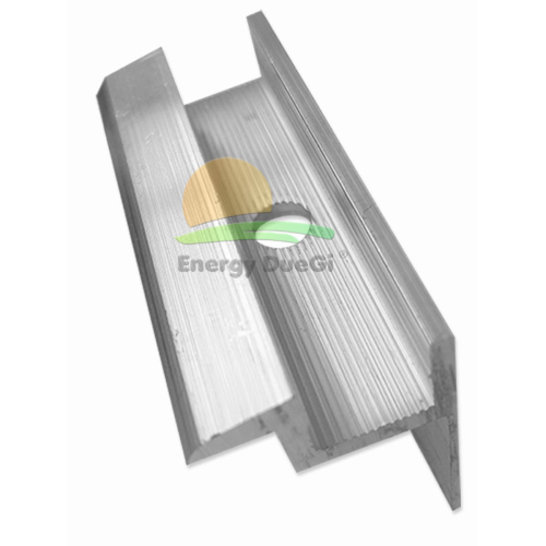 Morsetto terminale per fissaggio pannelli fotovoltaici di altezza/spessore 50 mm